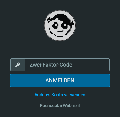 Abfrage des Zwei-Faktor-Codes beim Login ins Webmail